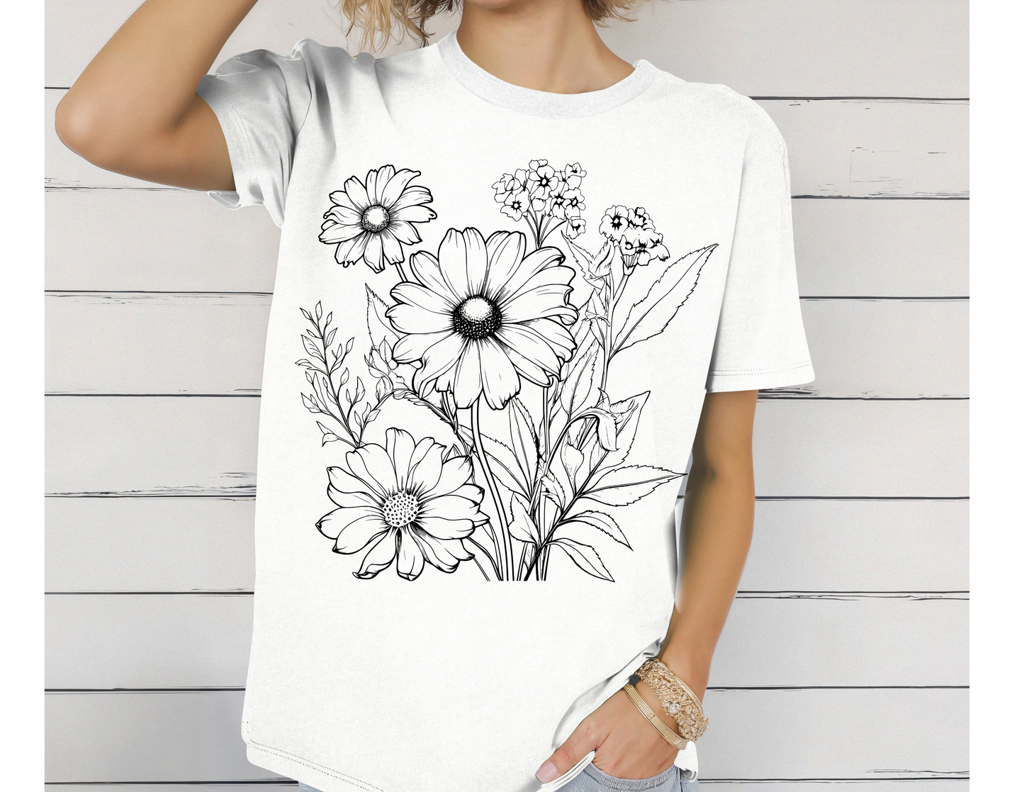 Flowers (Black Writing)
