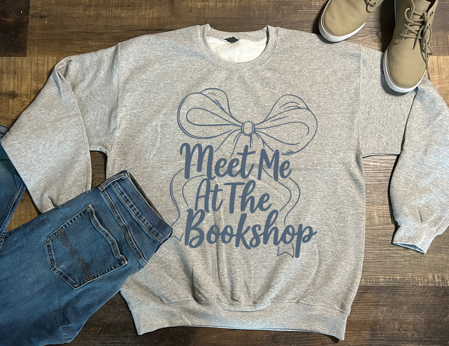Meet me at the Bookshop (Blue Writing)