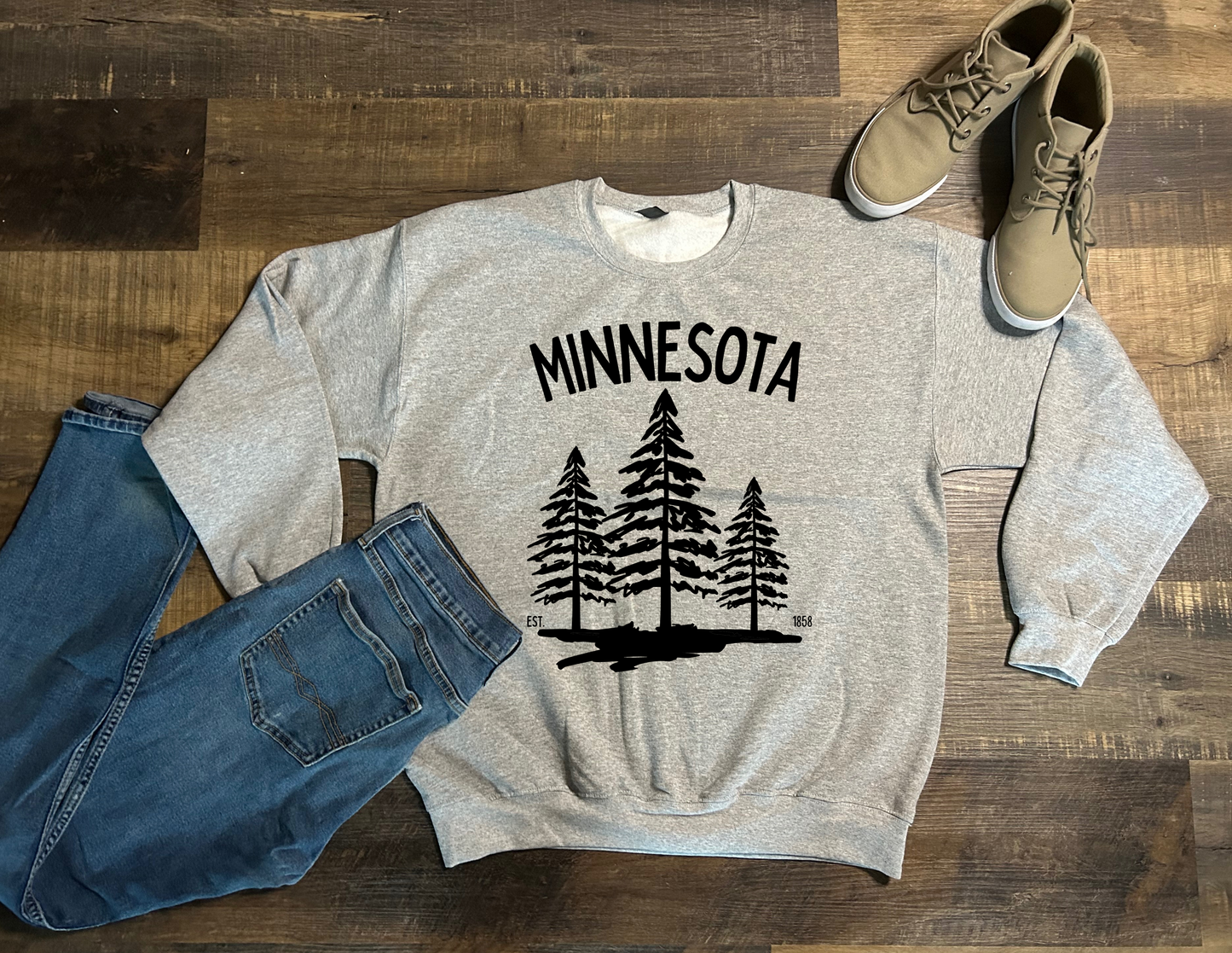 Minnesota Trees (Black Writing)