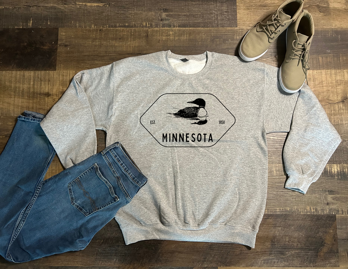 Minnesota Loon (Black Writing)