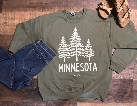 Minnesota Trees (White Writing)